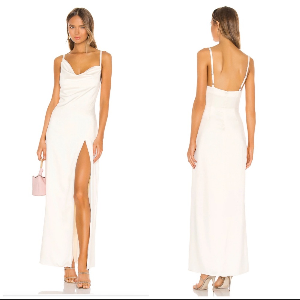 Camila Coelho Reyna Maxi Dress in Pearl White Small